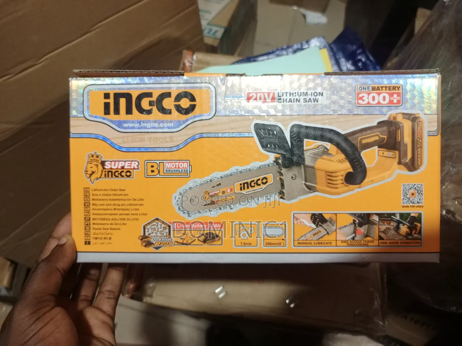 Ingco Cordless Chainsaw 8 Inch 20v Original