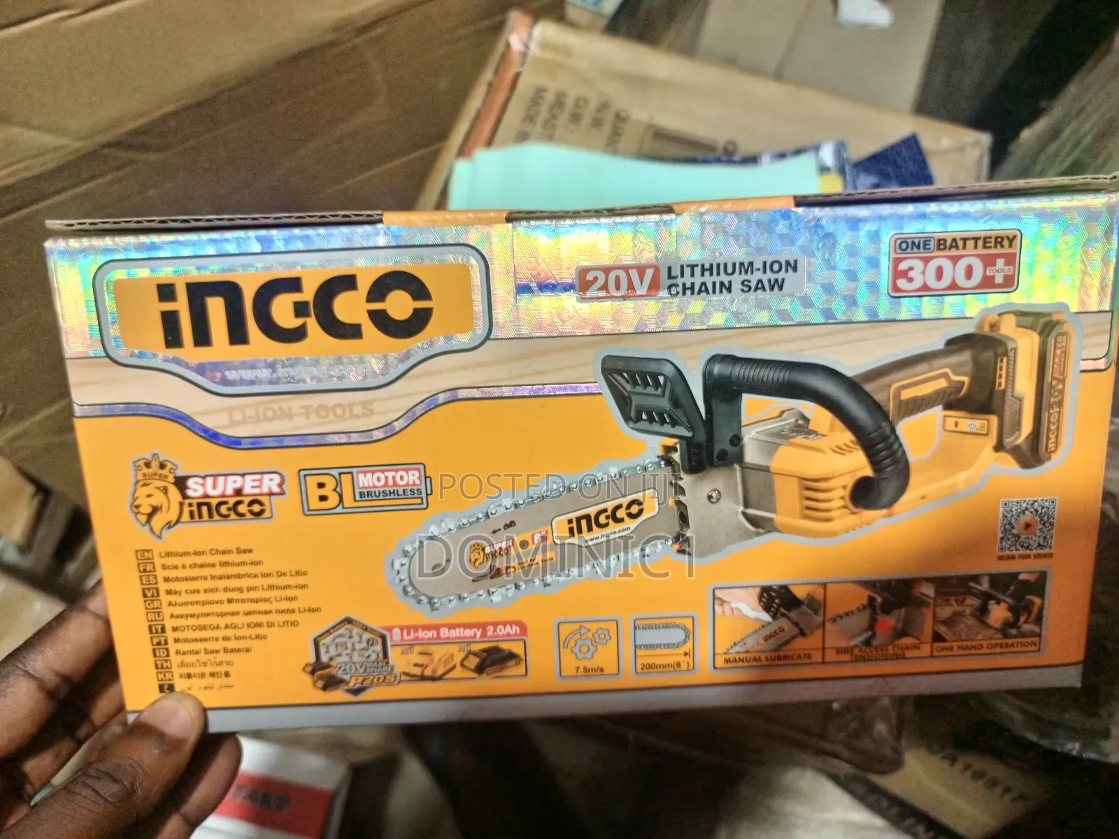 Ingco Cordless Chainsaw 8 Inch 20v Original