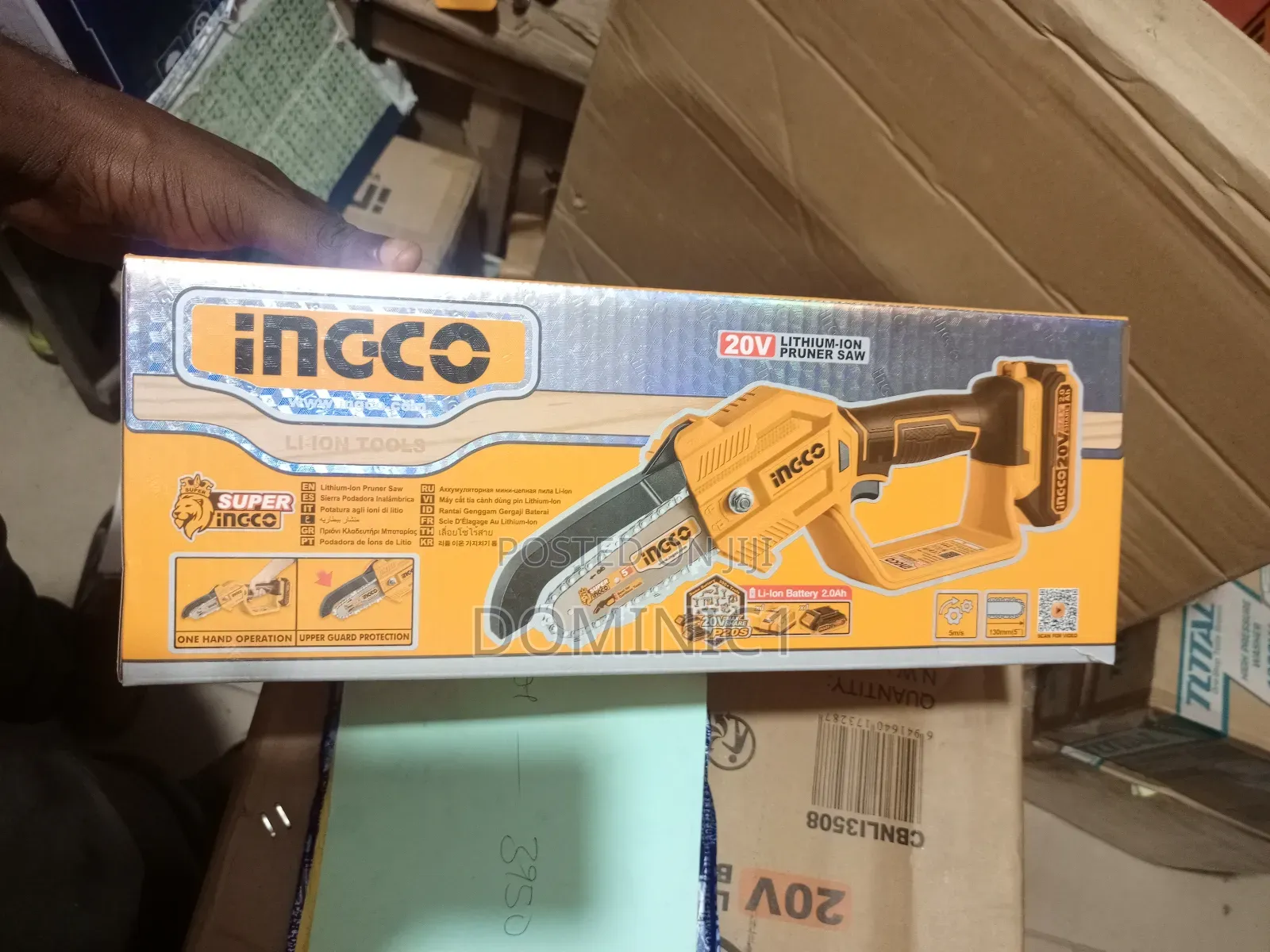 Ingco Cordless Chainsaw 5 Inch 20v Original