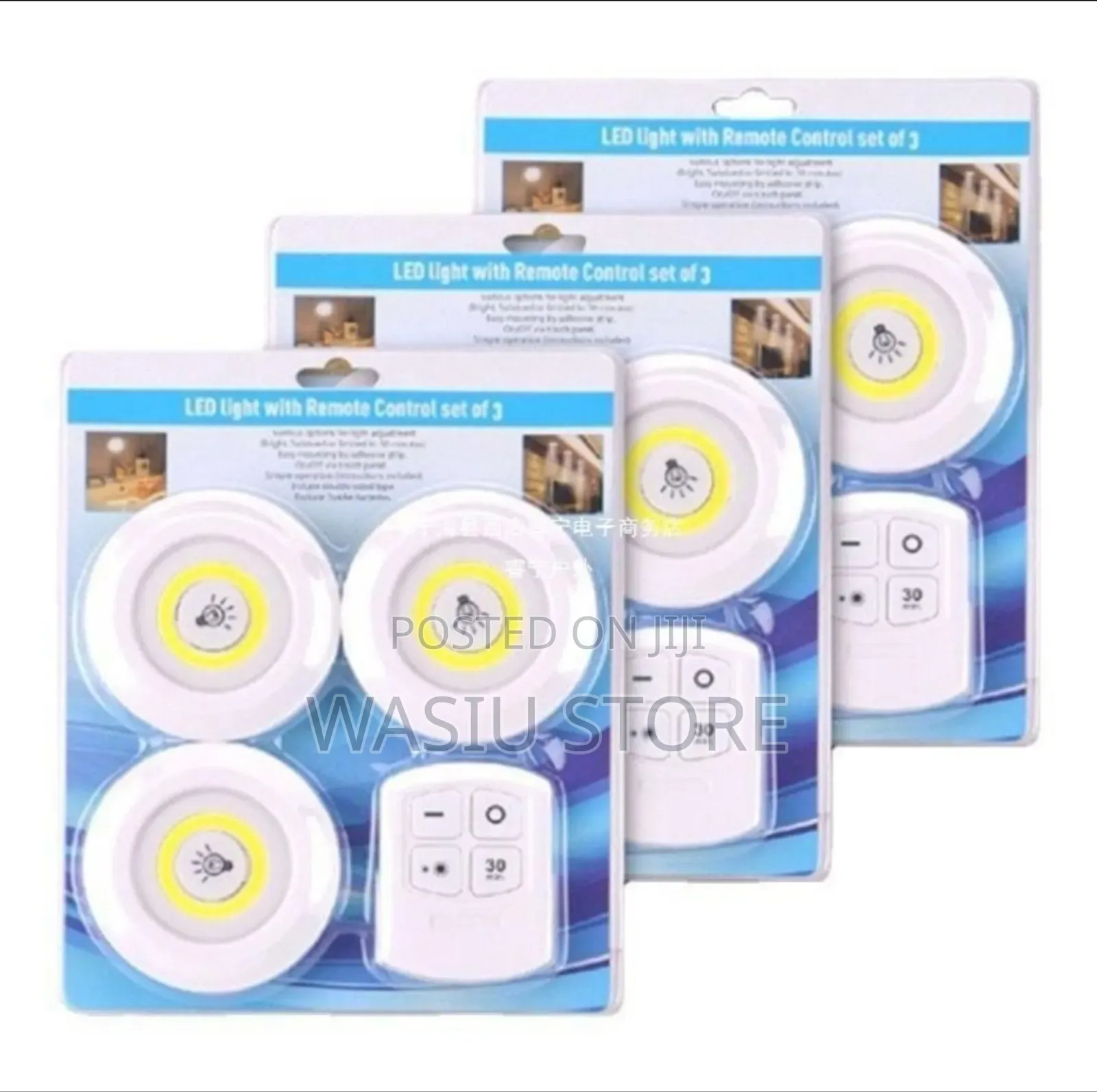 3pcs Led Light With Remote Control
