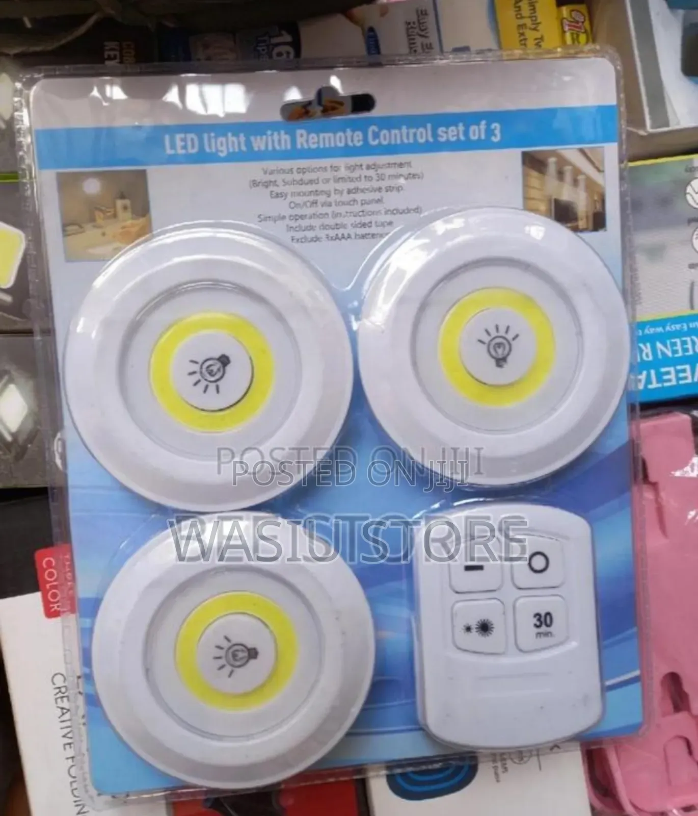 3pcs Led Light With Remote Control