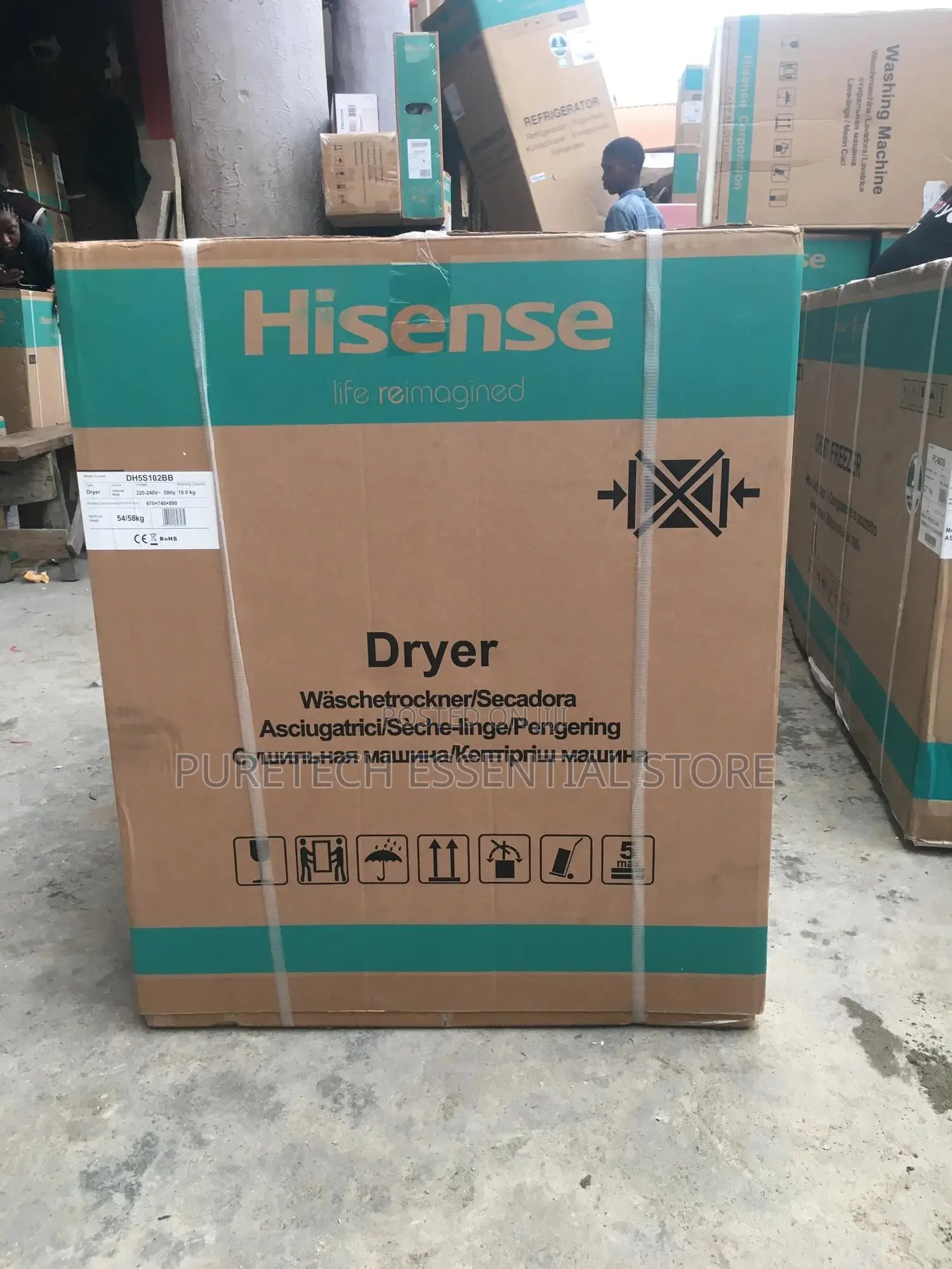 New Hisense 10kg Dryer Inverter