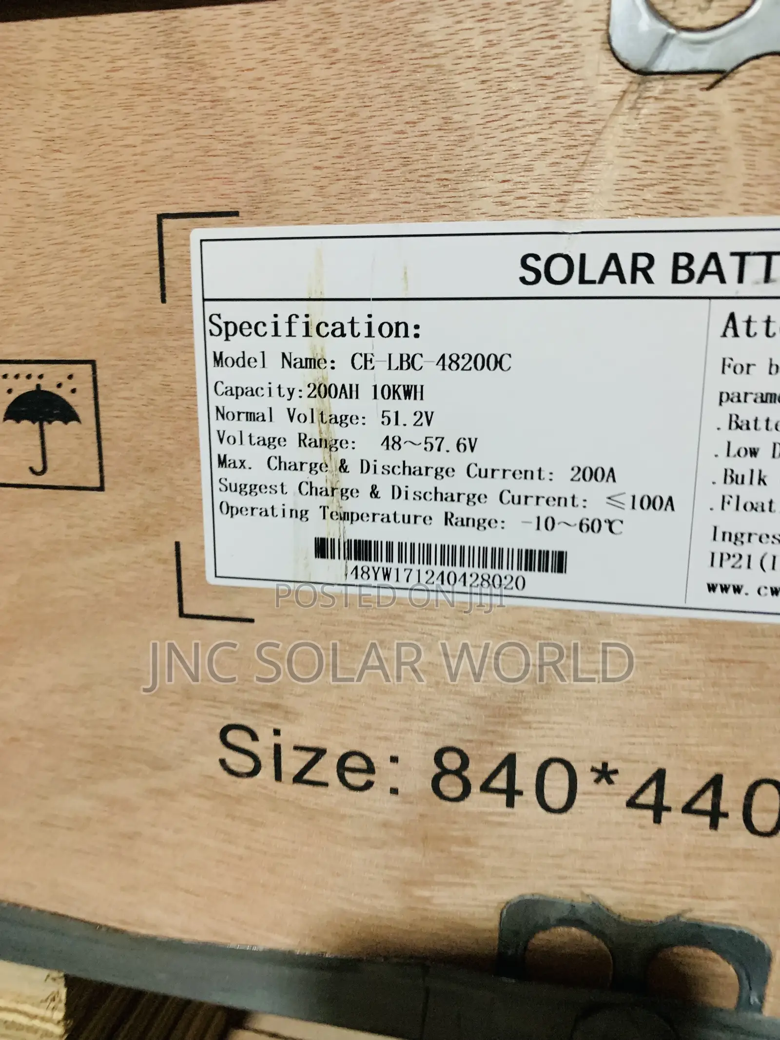 10kwh/48v Cworth Energy Lithium Battery