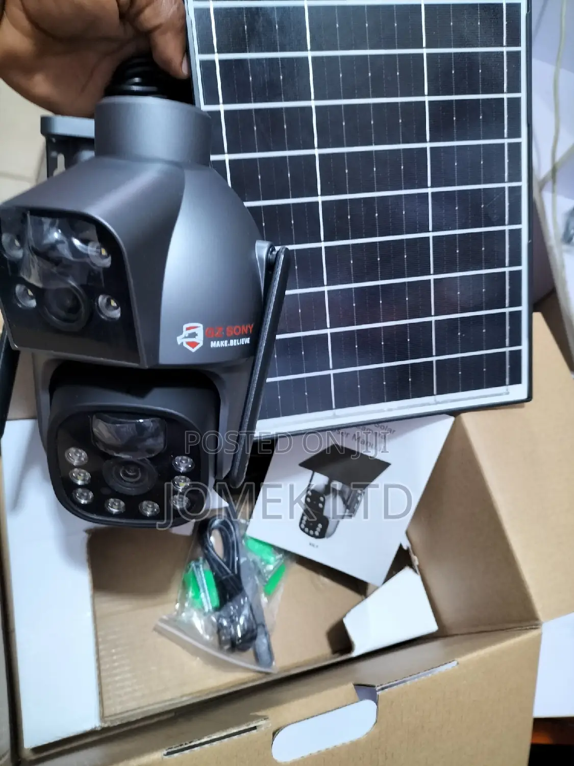 5mp Solar Powered 4g Dual Lens Rotational CCTV Camera
