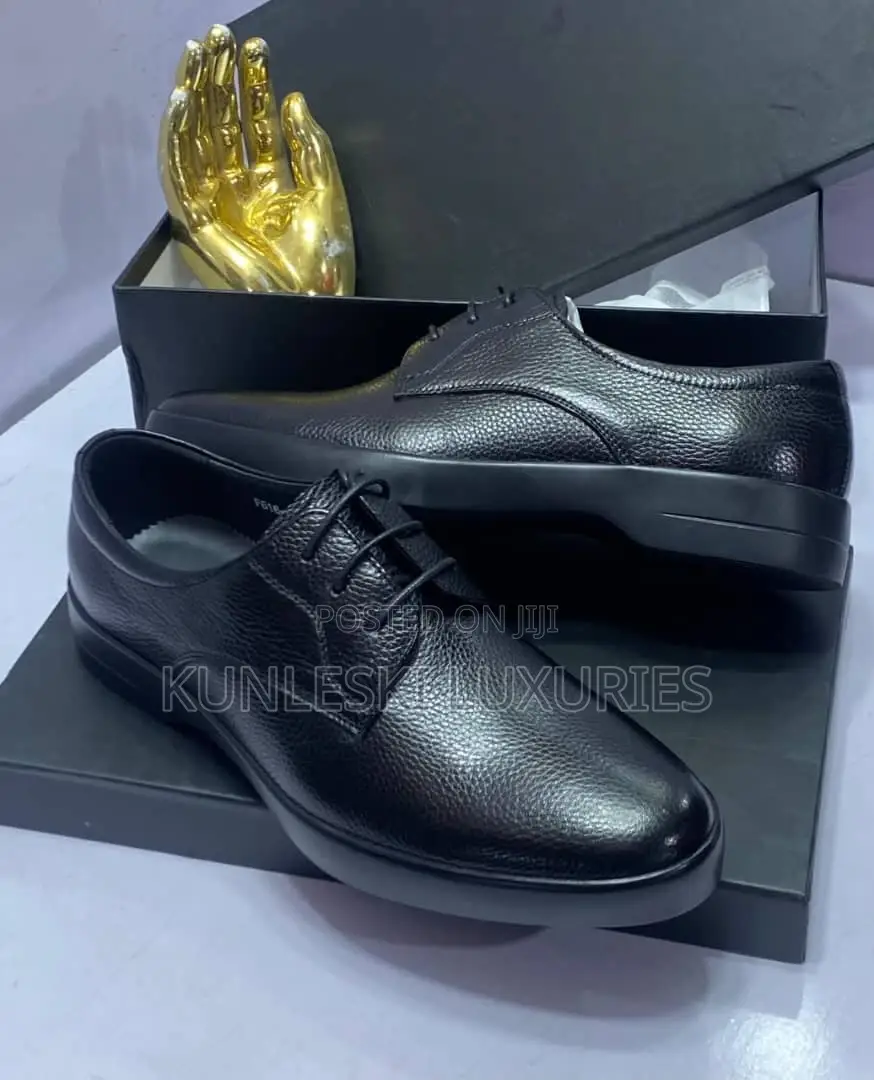 Original Prada Men Leather Lace Up Shoe Collection