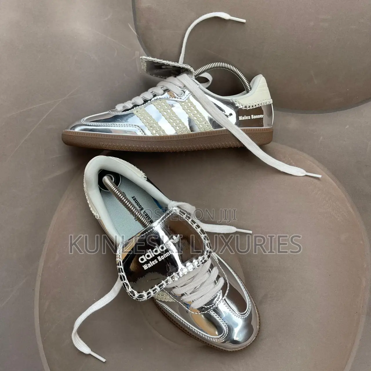 Original Adidas X Wales Bonner Sliver Samba Sneakers