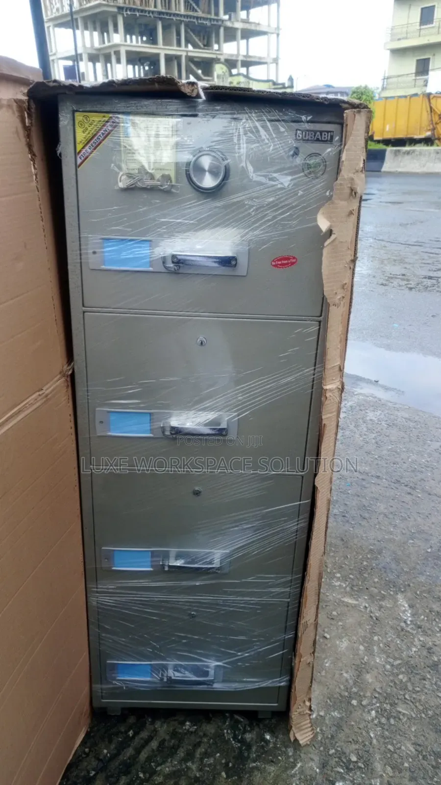 Gubabi 4 Drawers Fireproof Cabinet
