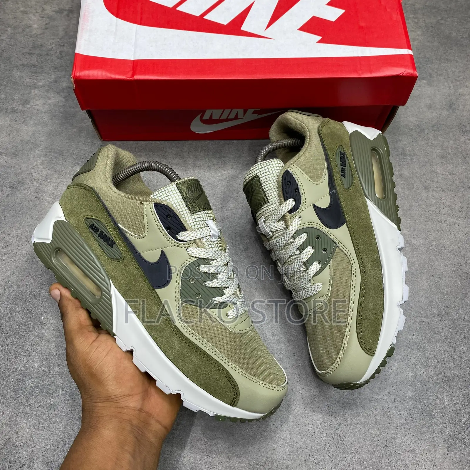 Original Nike Air Max 90 Medium Olive Sneakers