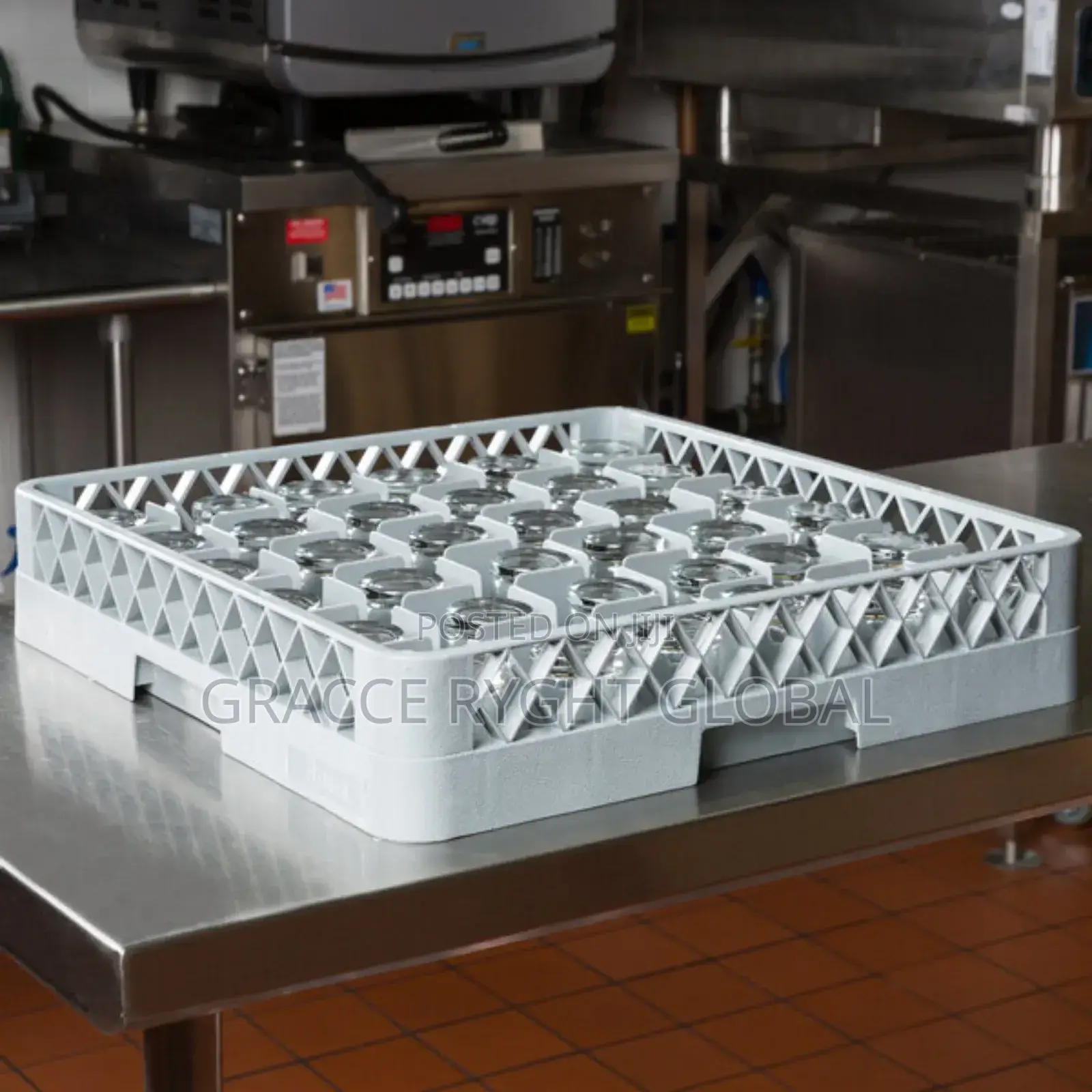 25/36 Grid Plastic Glass Crate for Restaurant and Hotels