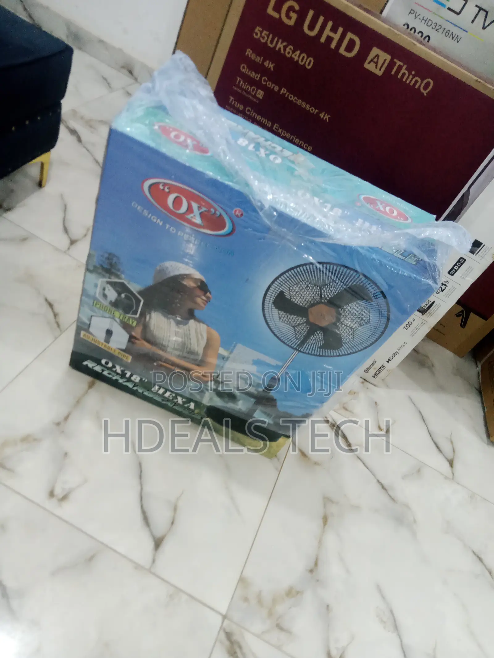 OX Hexa 18 Inches Rechargeable Fan
