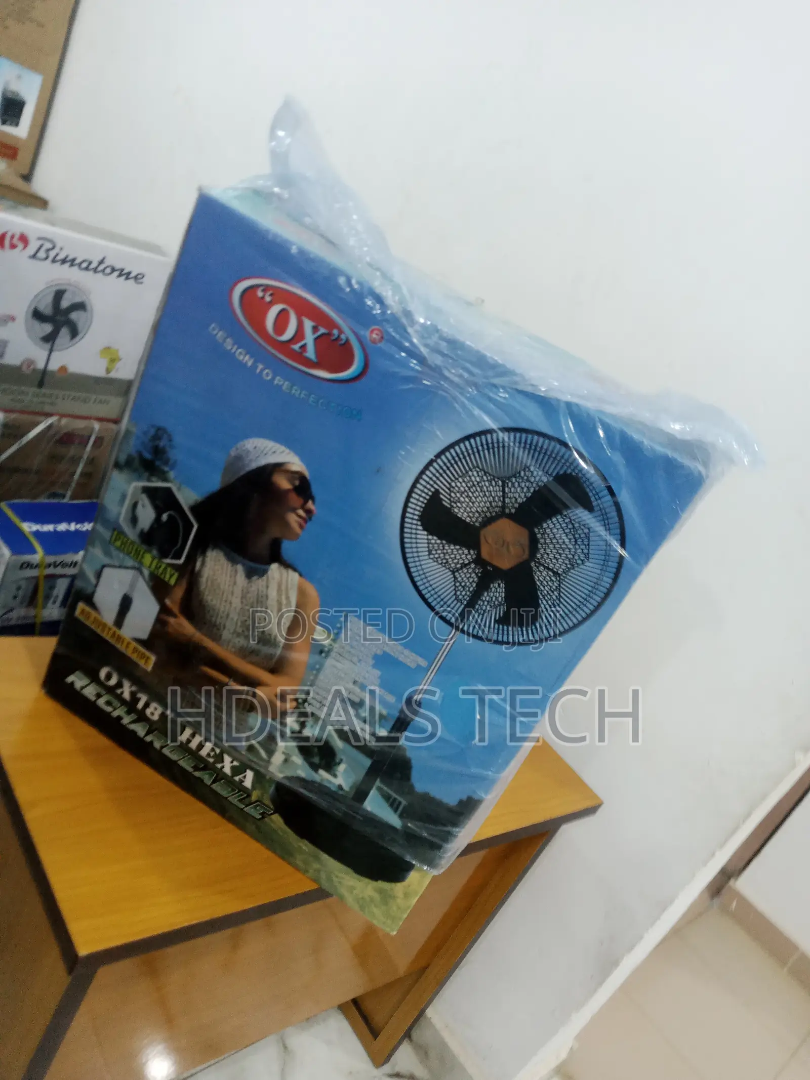 OX Hexa 18 Inches Rechargeable Fan