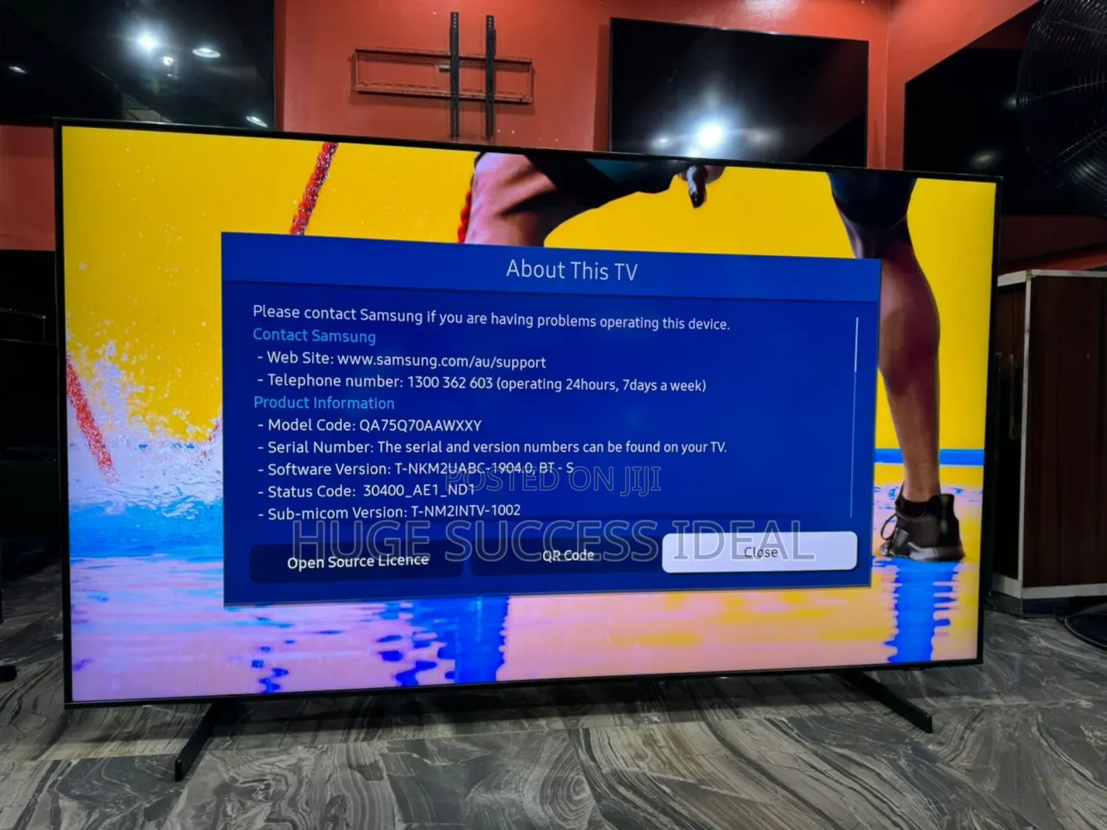 Samsung 75" Class Qled Q70A Series Quantum HDR Smart TV