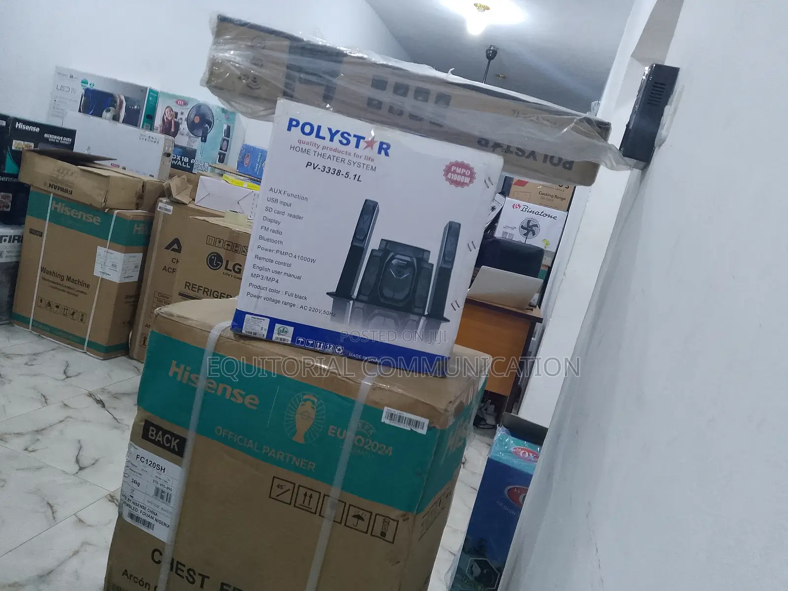 DVD Player Pv- 3338,5.1 Polystar Home Theater 