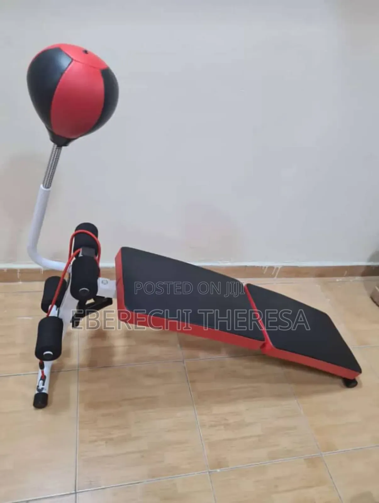 Foldable Sit Up Bench With Speed Ball