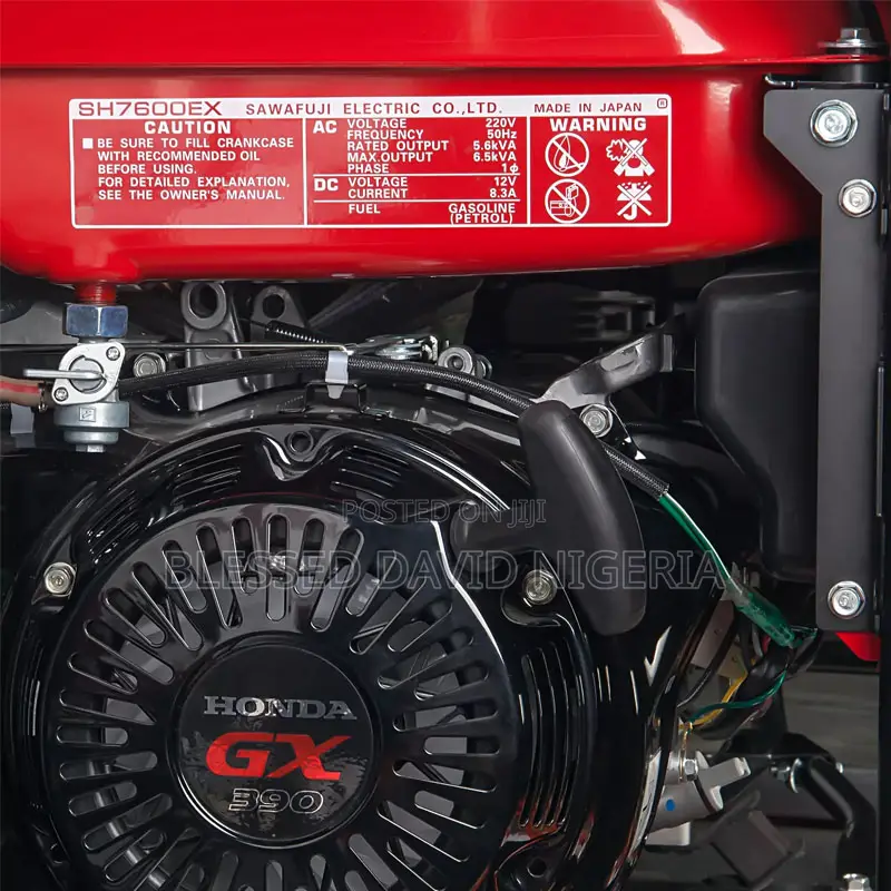 Elemax SH7600EX, 5.6kva Key Starter Generator - Japan