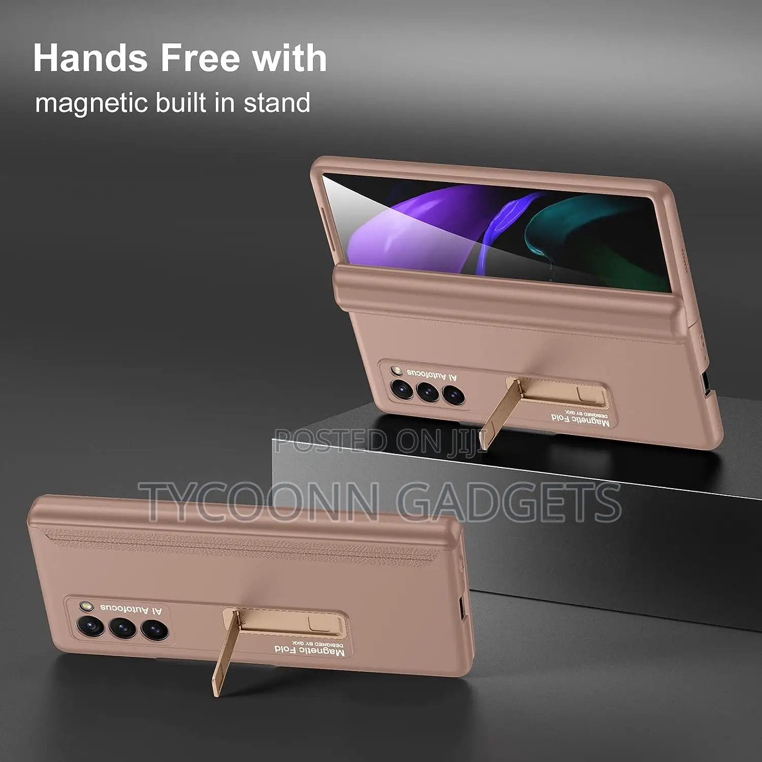 For Z Fold 5 Case Magnetic Hinge Protection Screen Protector