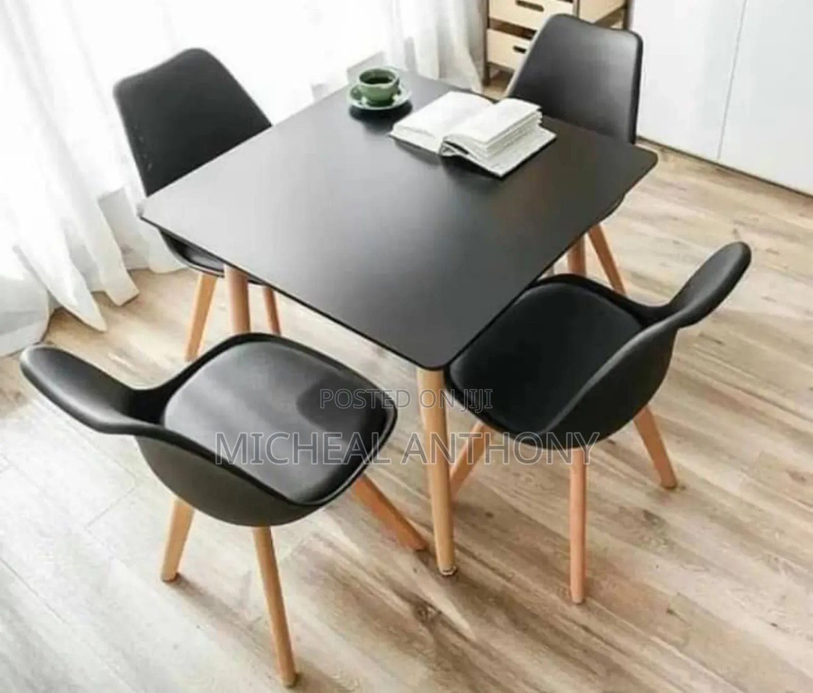 Dinning Table by Four Very Unique With Leather Chair