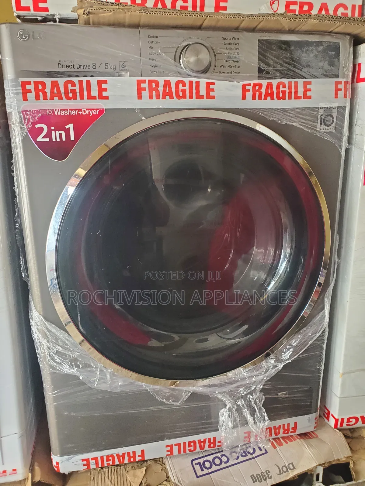Lg Wash and Dry Inverter Washing Machine 8kg