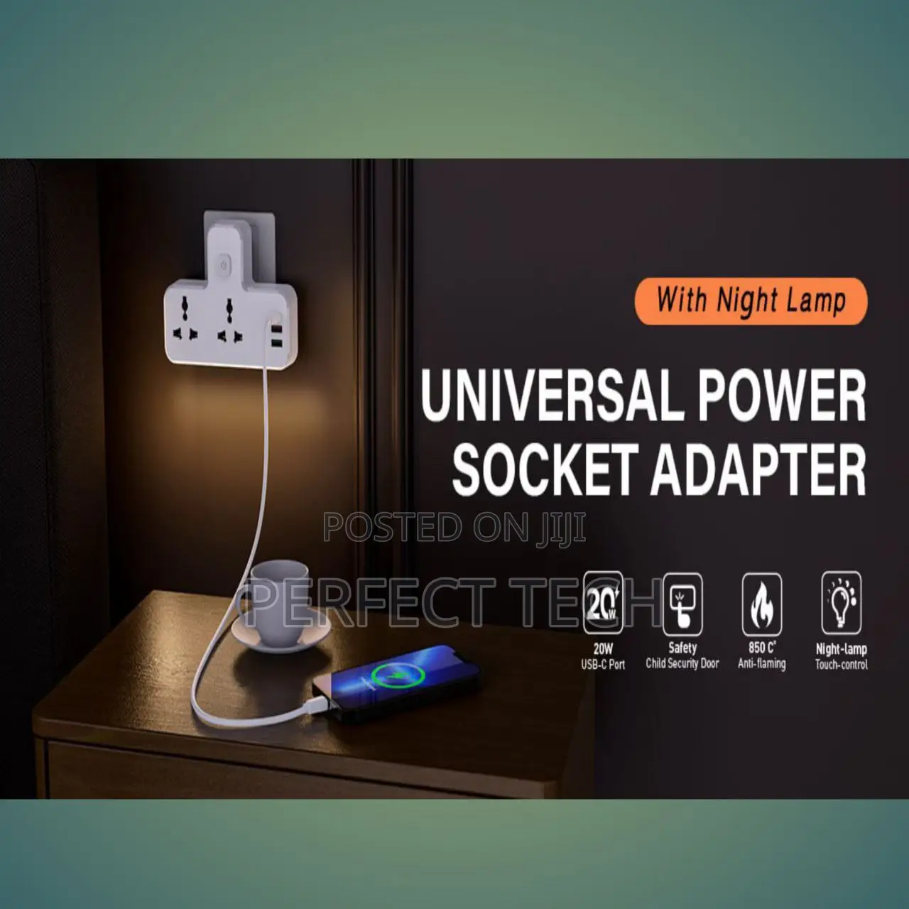 Ldnio 2 AC Outlets Portable Extension Power Socket SC2311