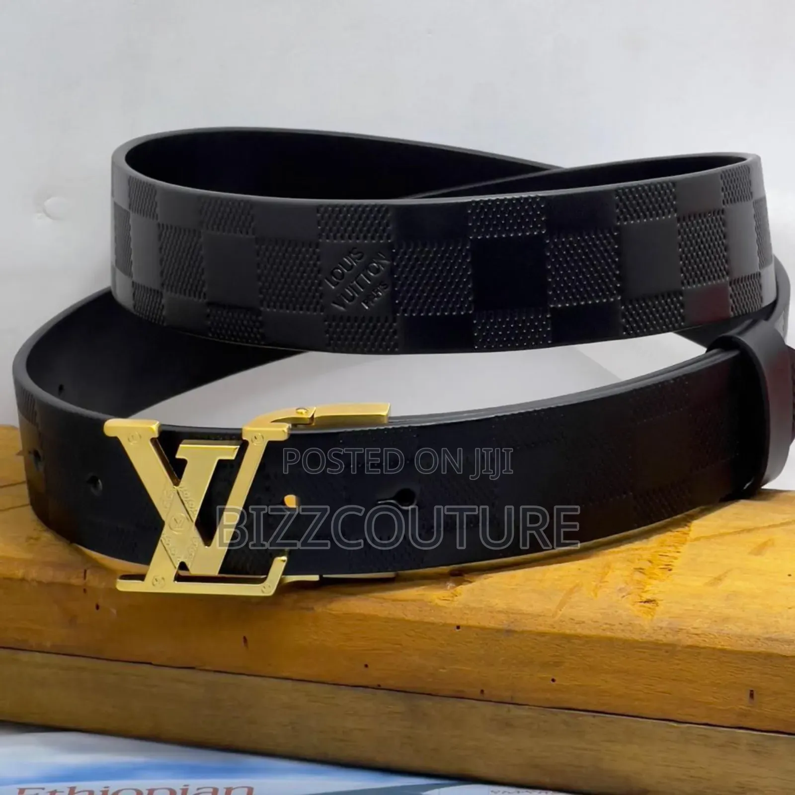 Original LOUIS VUITTON 100% Leather Belts Available in Store