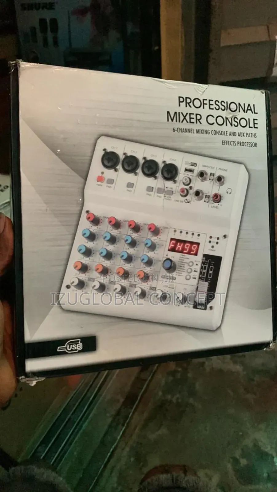 NXG 6-Channel Audio Mixer With 99 Sound Effects for PC,