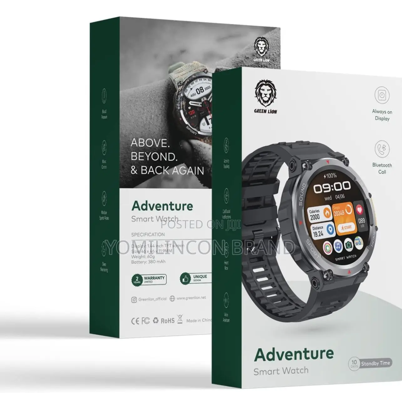 Adventure Smart Watch by Green Lion, 10 Days Standby Time,