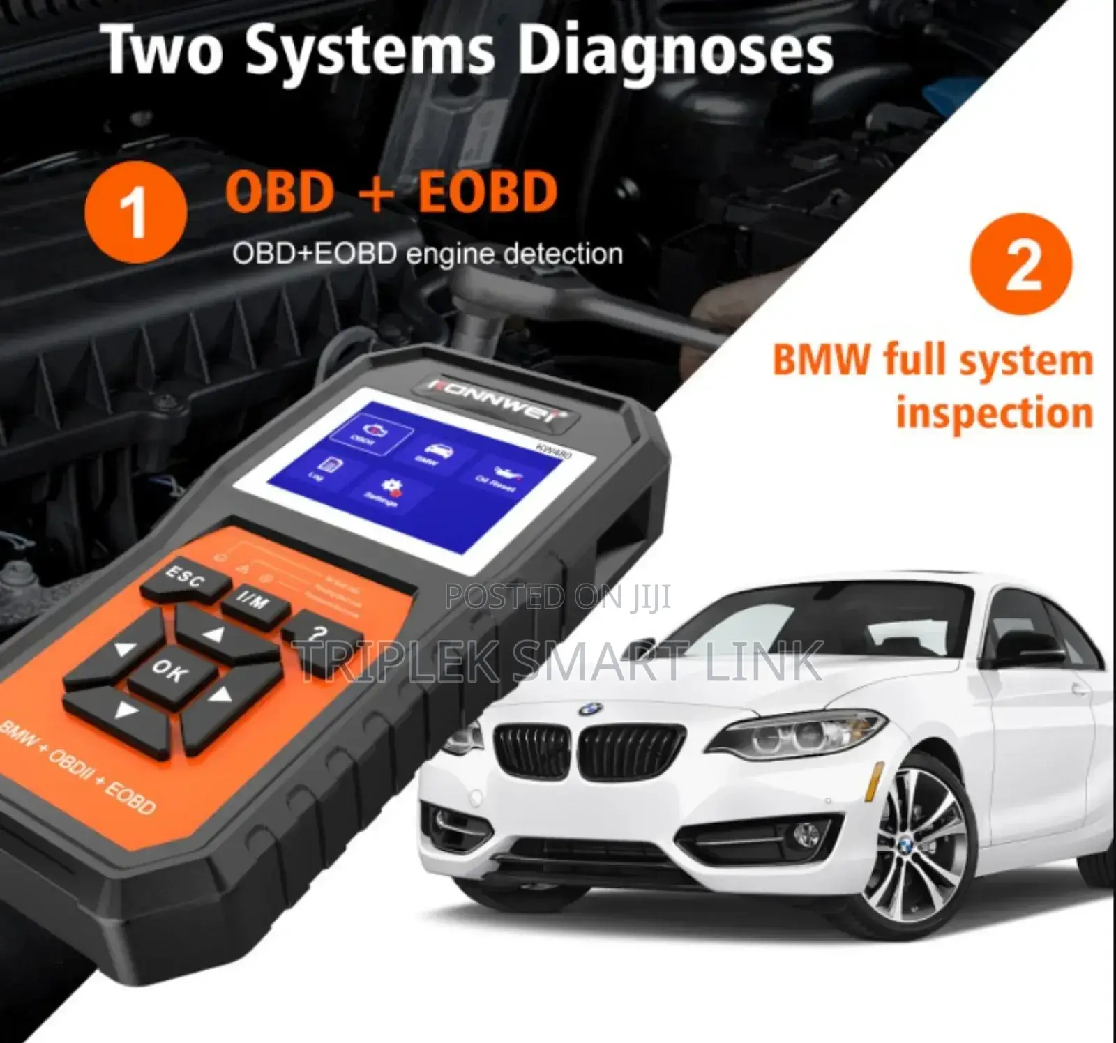 KONNWEI KW480 BMW Full System OBD2 12V Car Fault Scanner
