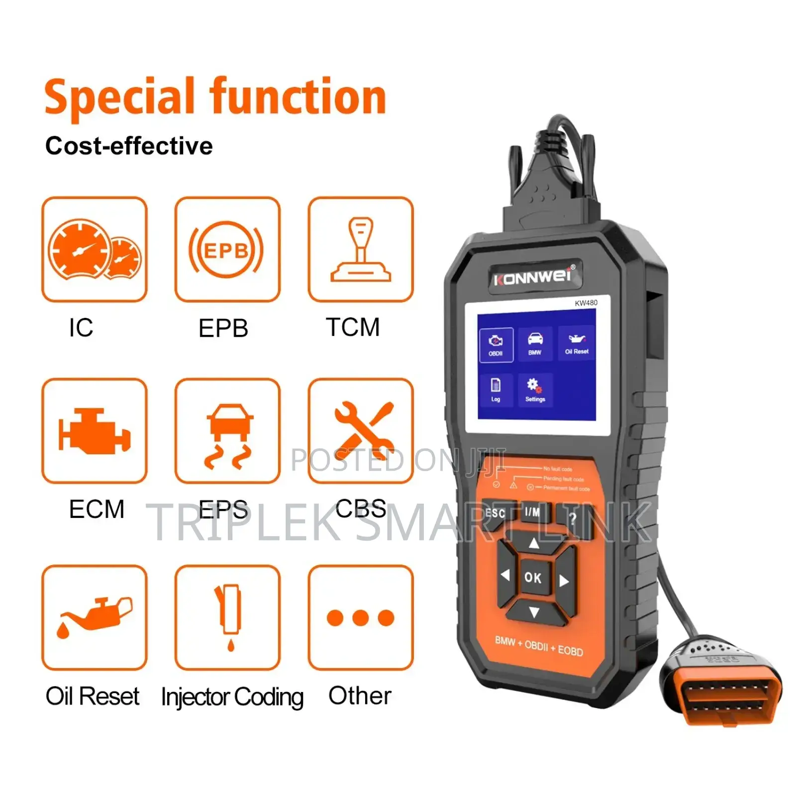 KONNWEI KW480 BMW Full System OBD2 12V Car Fault Scanner