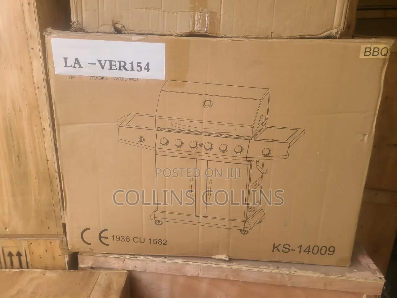 Gas Grill With 2 Door Cabinet