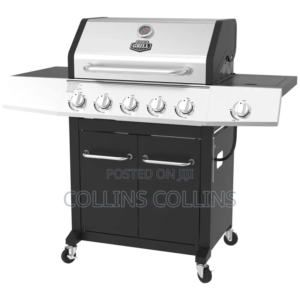 Gas Grill With 2 Door Cabinet