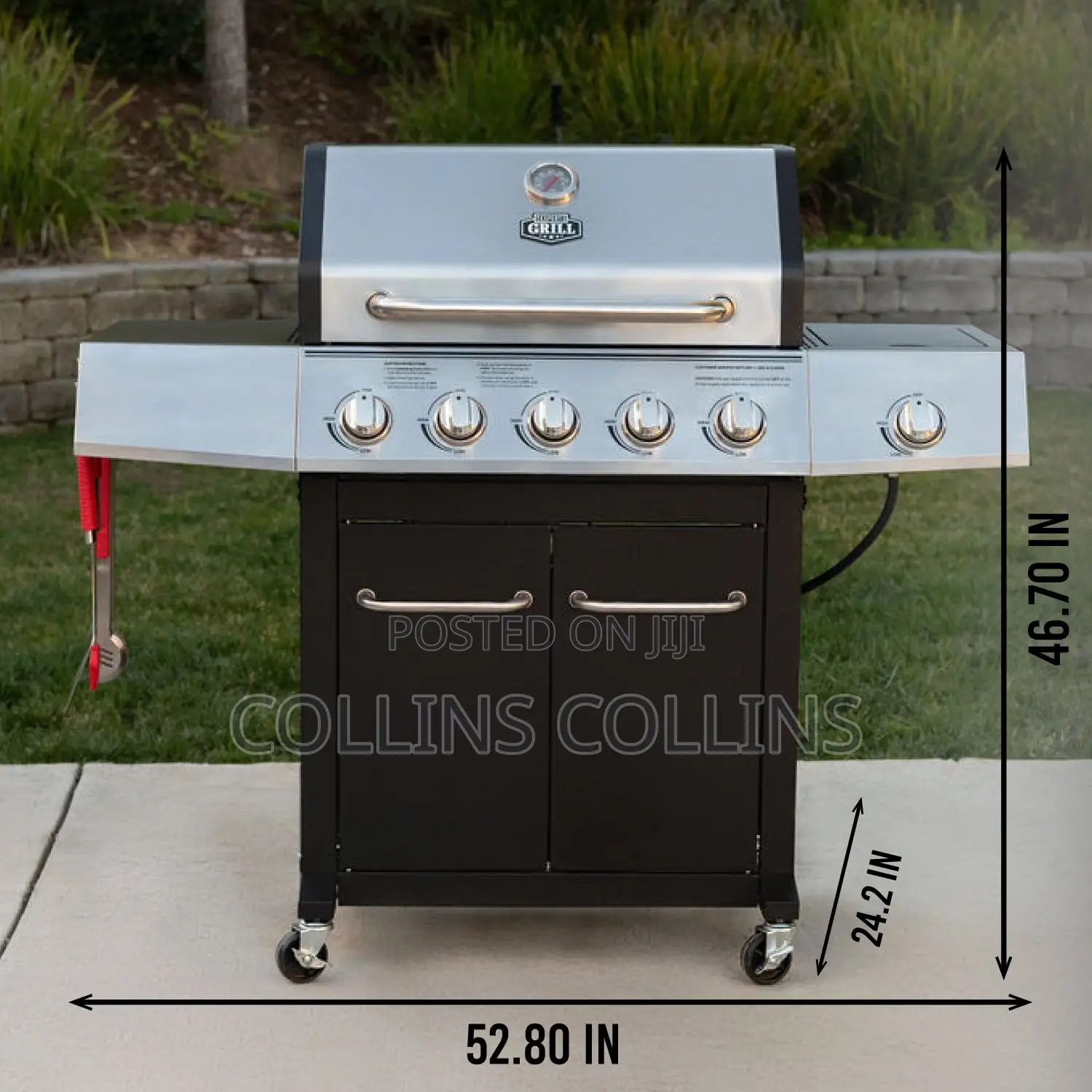 Gas Grill With 2 Door Cabinet