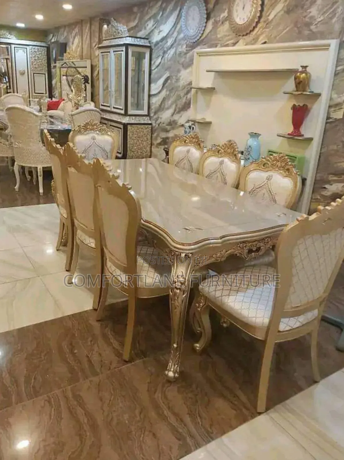 Exotic Royal Dining Table Sets With 8 Chairs