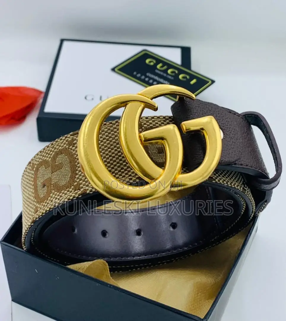 Original Gucci Leather Belt for Men