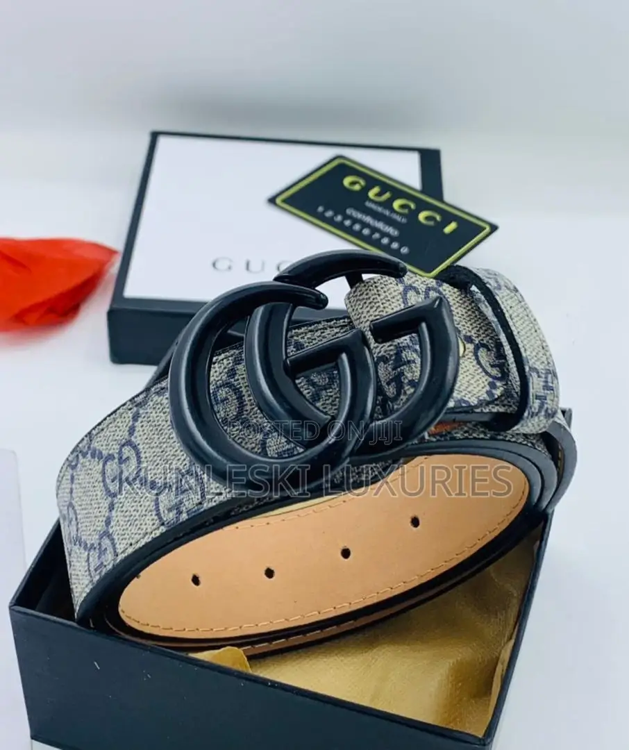 Original Gucci Leather Belt for Men