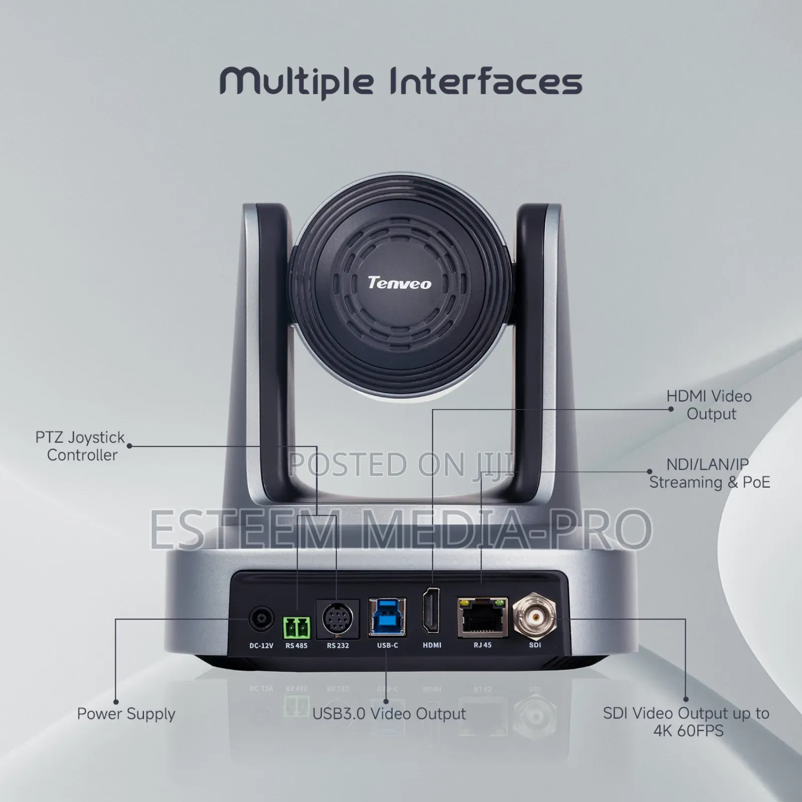 Tenveo Tevo-Uvs12a 4k30 Ptz, Ip Lan, Sdi, Hdmi, Usb3.0, Rs232, Ndihx