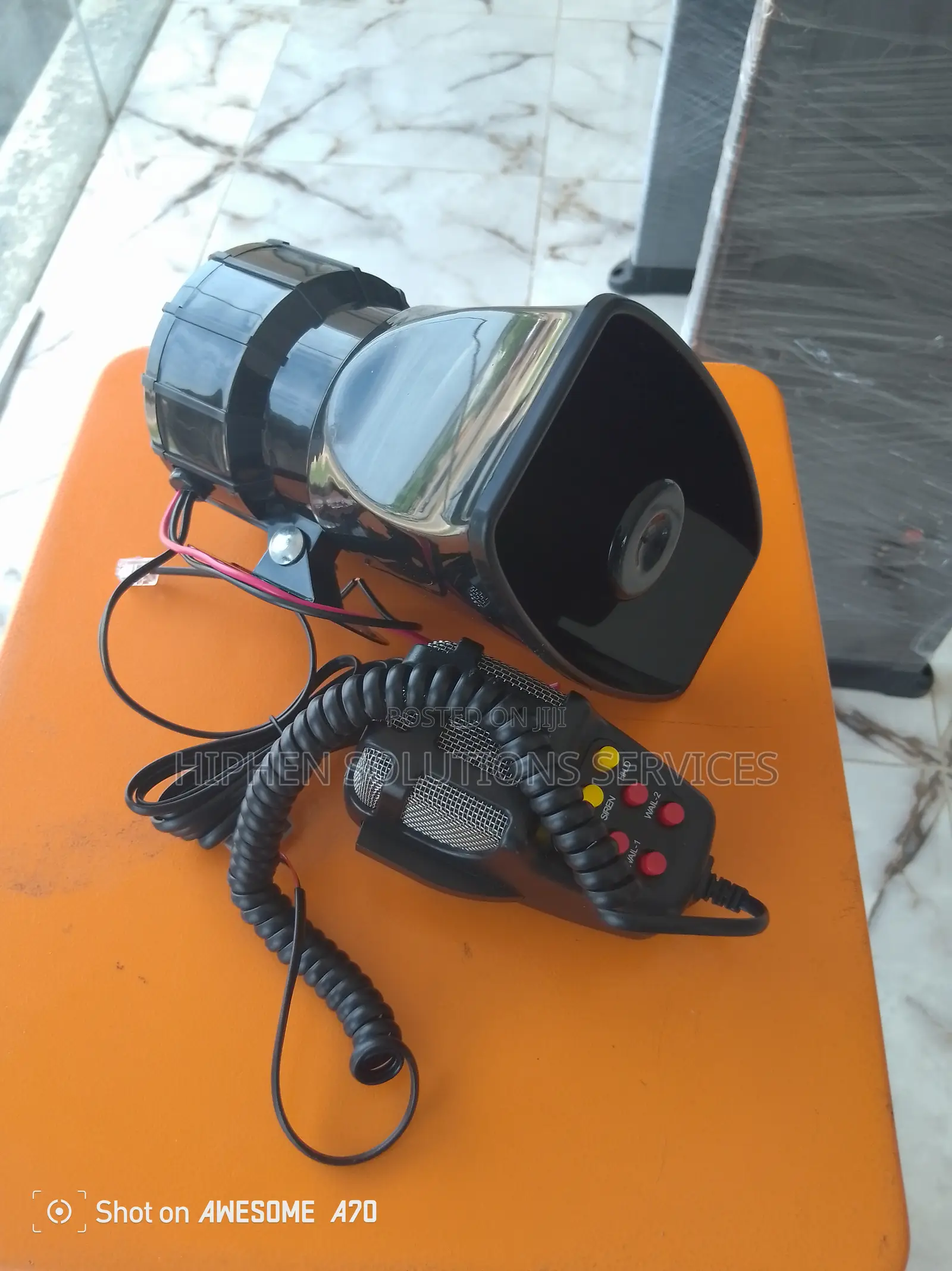 Warning Alarm Police Fire Siren Horn Speaker