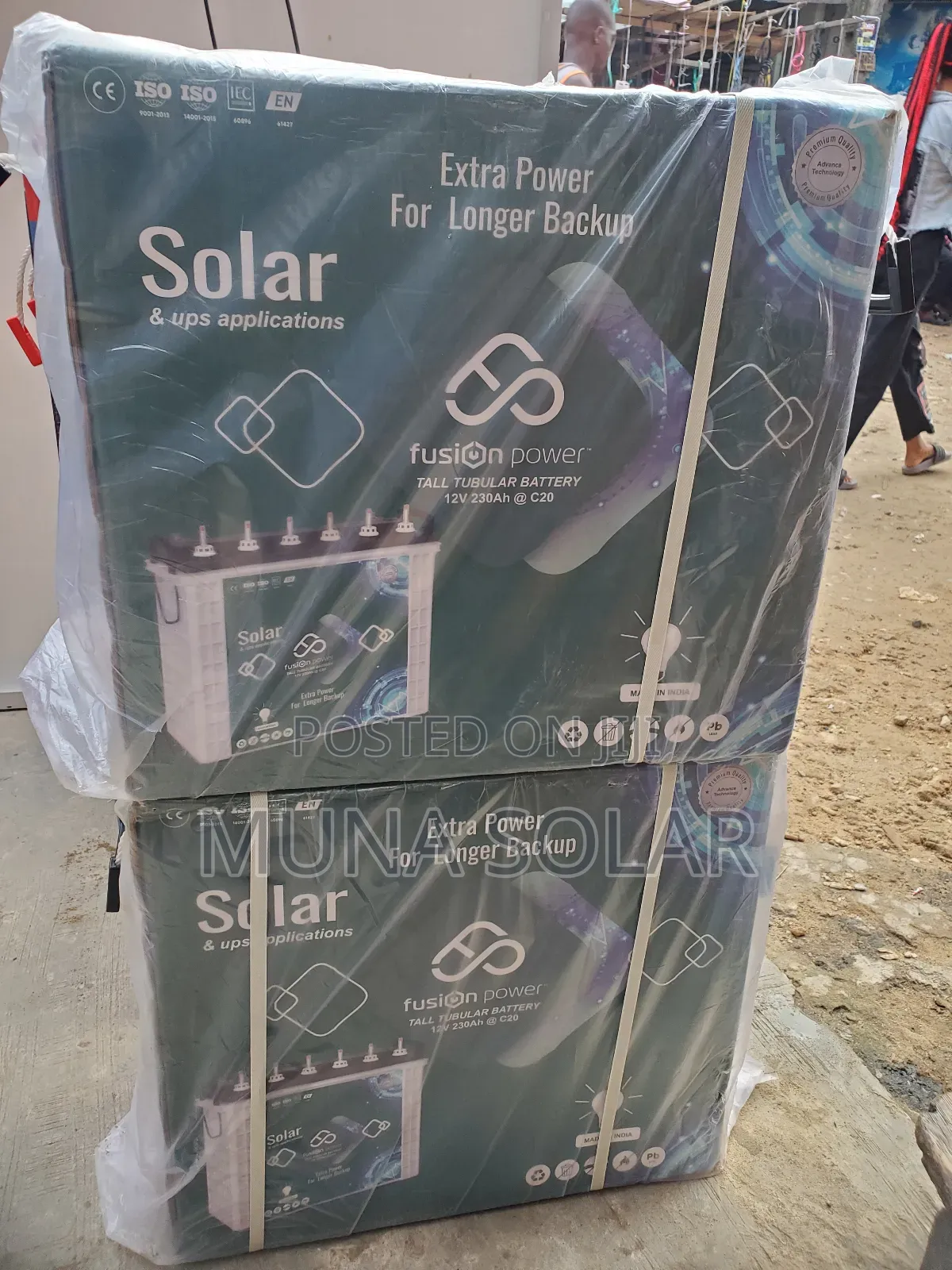 230ah 12v Fusion Power Tubular Battery