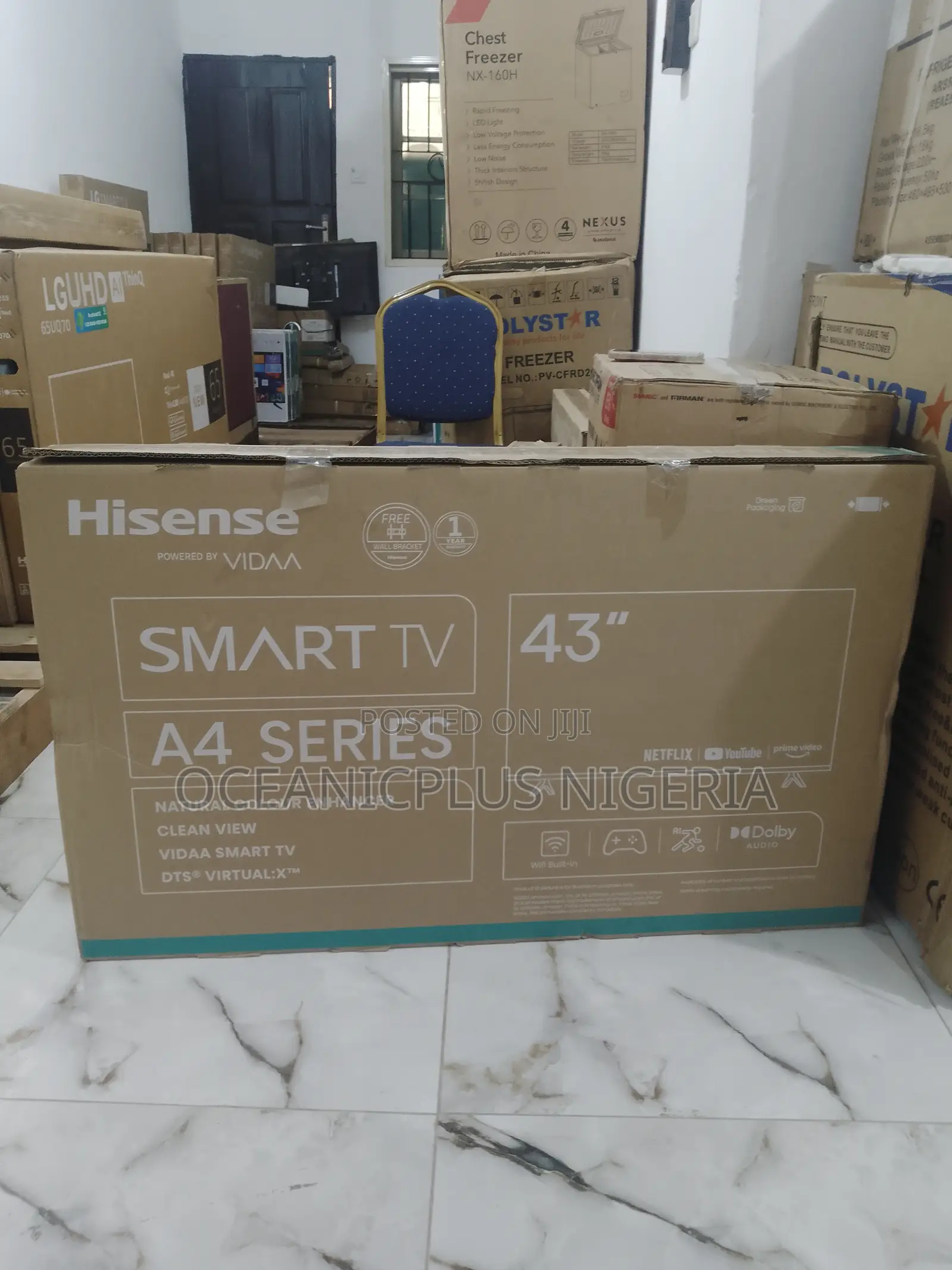 High Standard 43 Inches Hisense-- Smart [Led] Tv