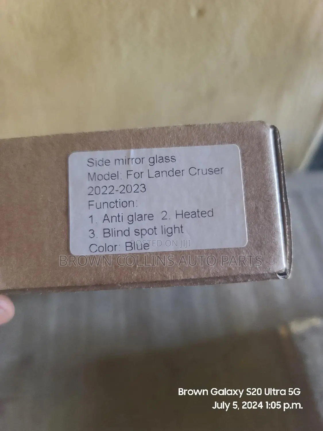 Side Mirror Glasses Landcruiser 2022-2024 With BSM Sensors