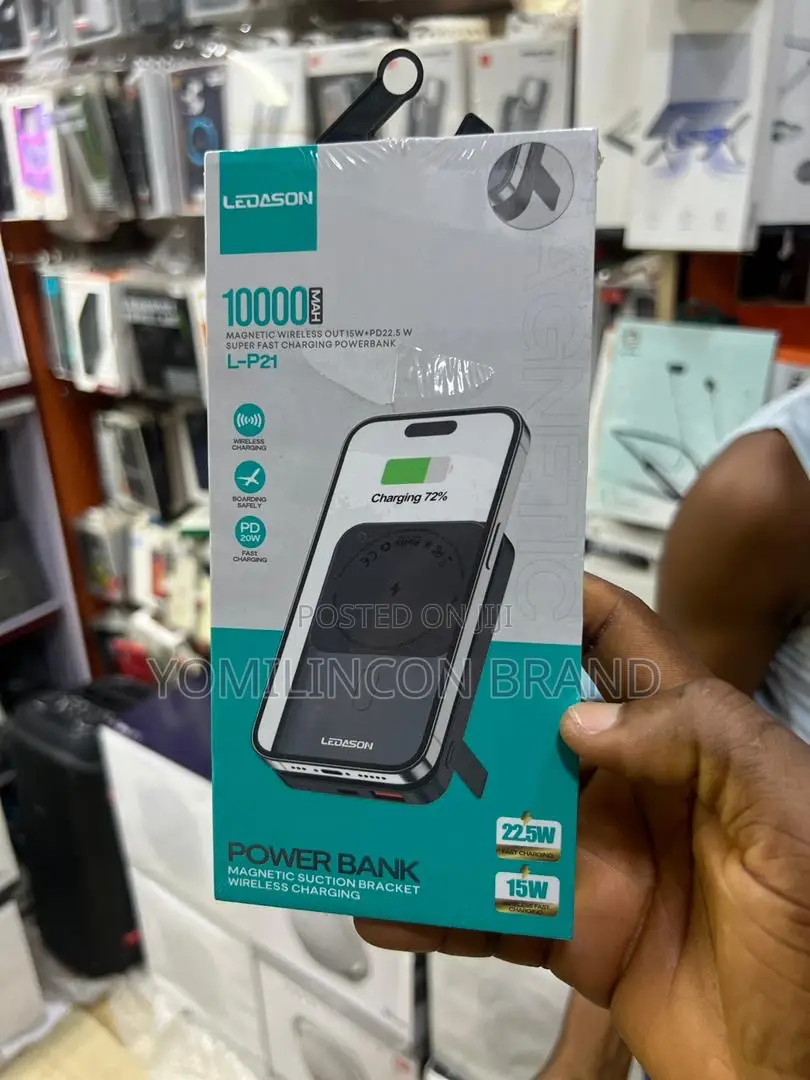 Ledason L-P21 Power Bank With Magnetic Wireless Charger -