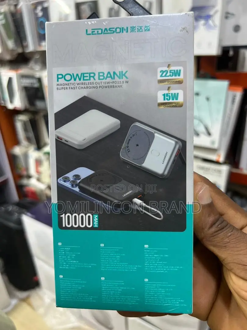 Ledason L-P21 Power Bank With Magnetic Wireless Charger -