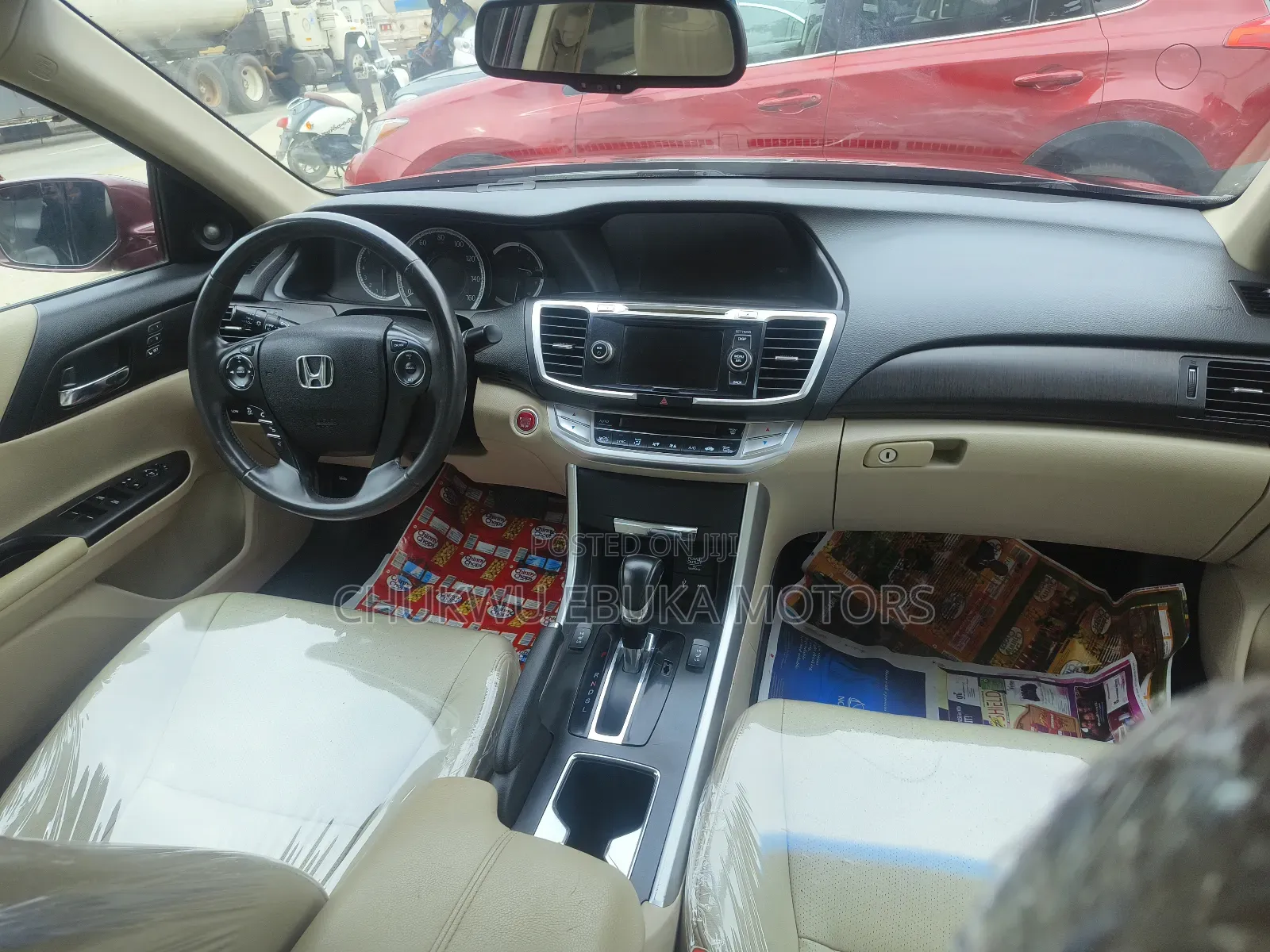 Honda Accord EX-L 4dr Sedan (2.4L 4cyl CVT) 2014 Red