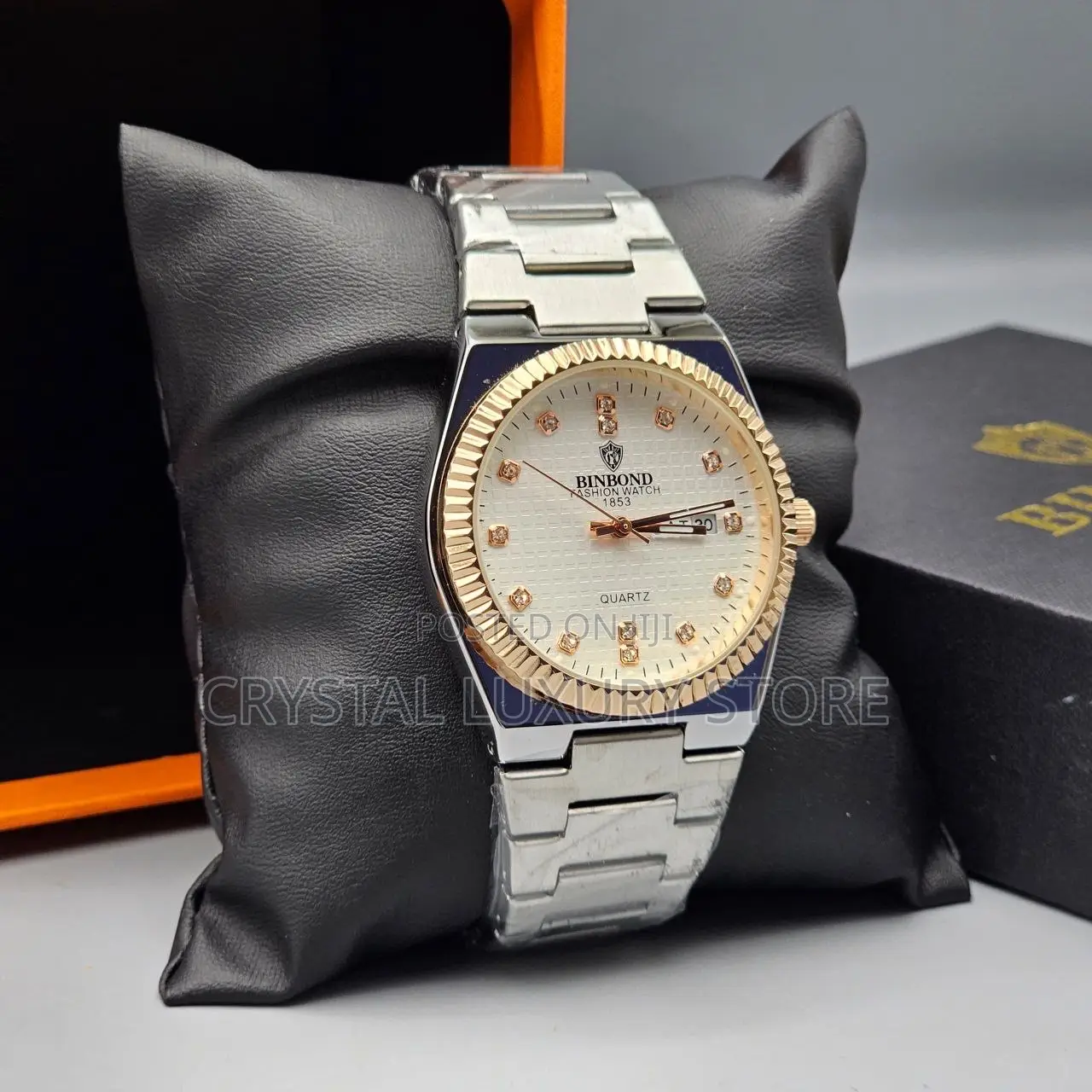 Binbond Quality Luxury Men Chain Wristwatch