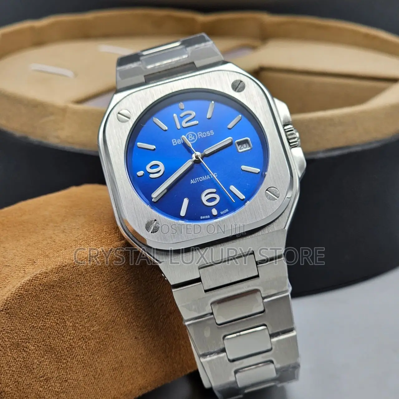 Bell ,Rose Quality Luxury Men Chain Wristwatch