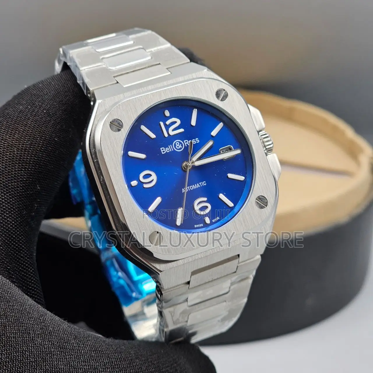 Bell ,Rose Quality Luxury Men Chain Wristwatch