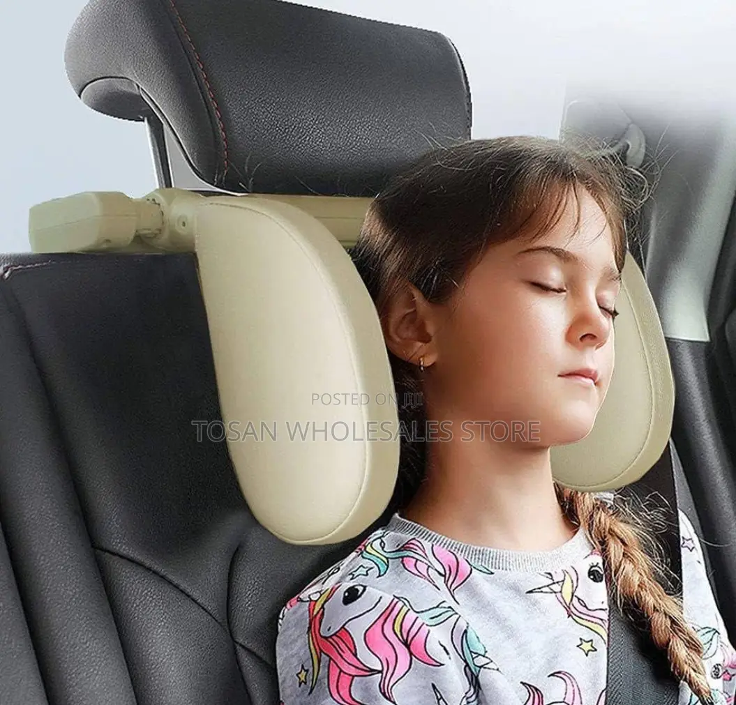Adjustable Leather Car Seat Head Neck Support