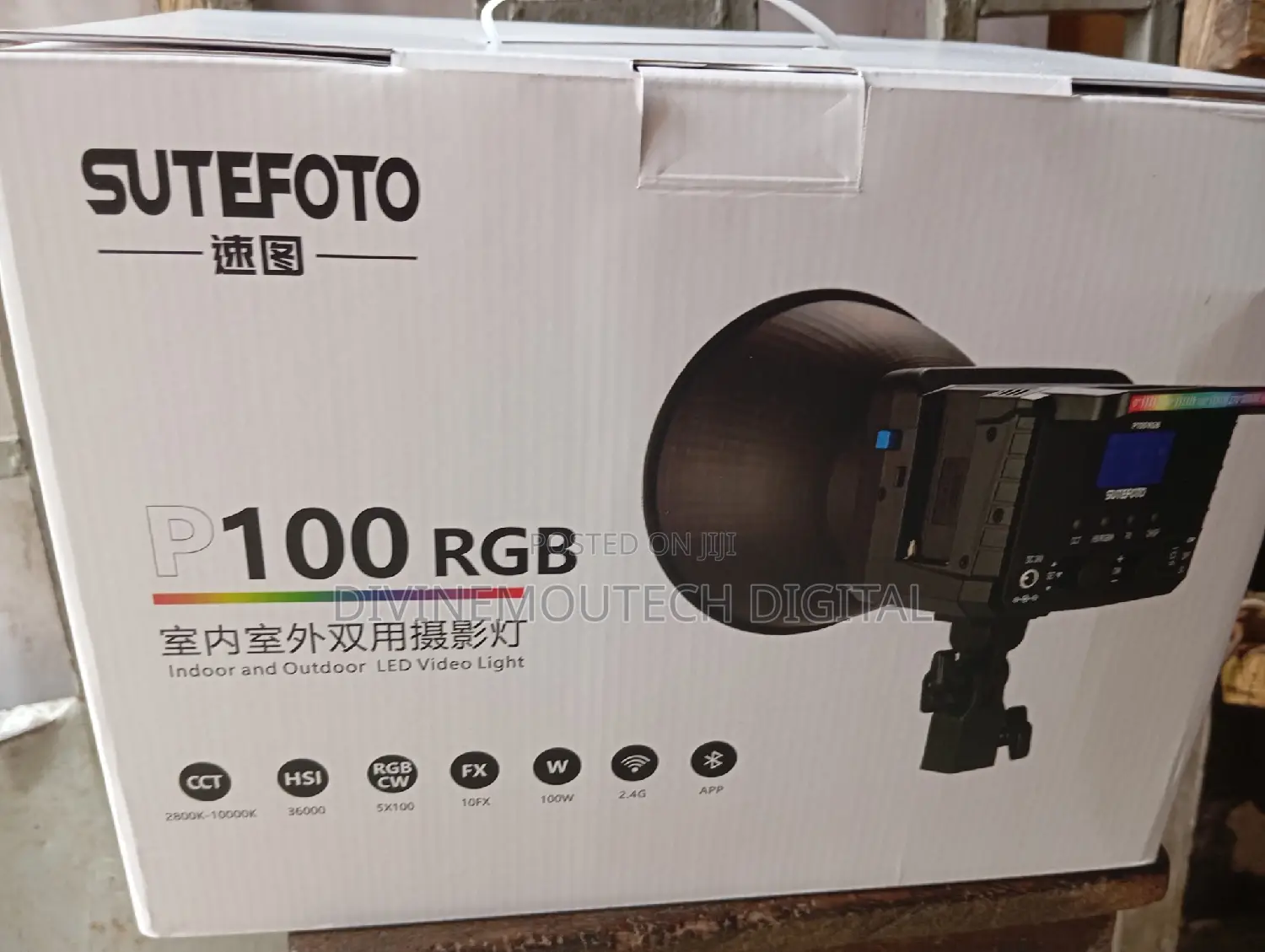 Sute Foto Rgb100 Studio Light Both Indoor and Outdoor