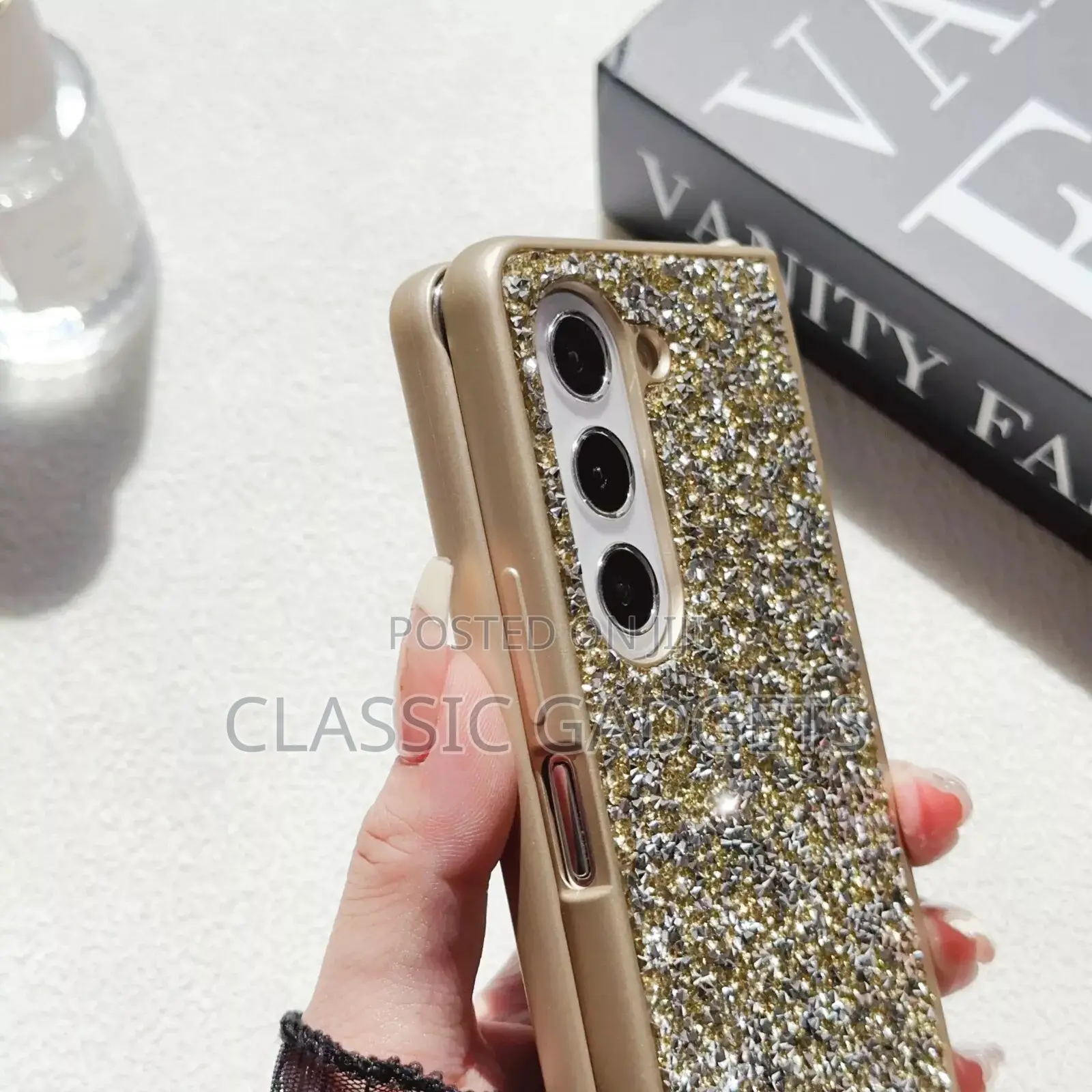 Luxury Bling Glitter Slim Phone Cover for Galaxy Zfold 5,4,3