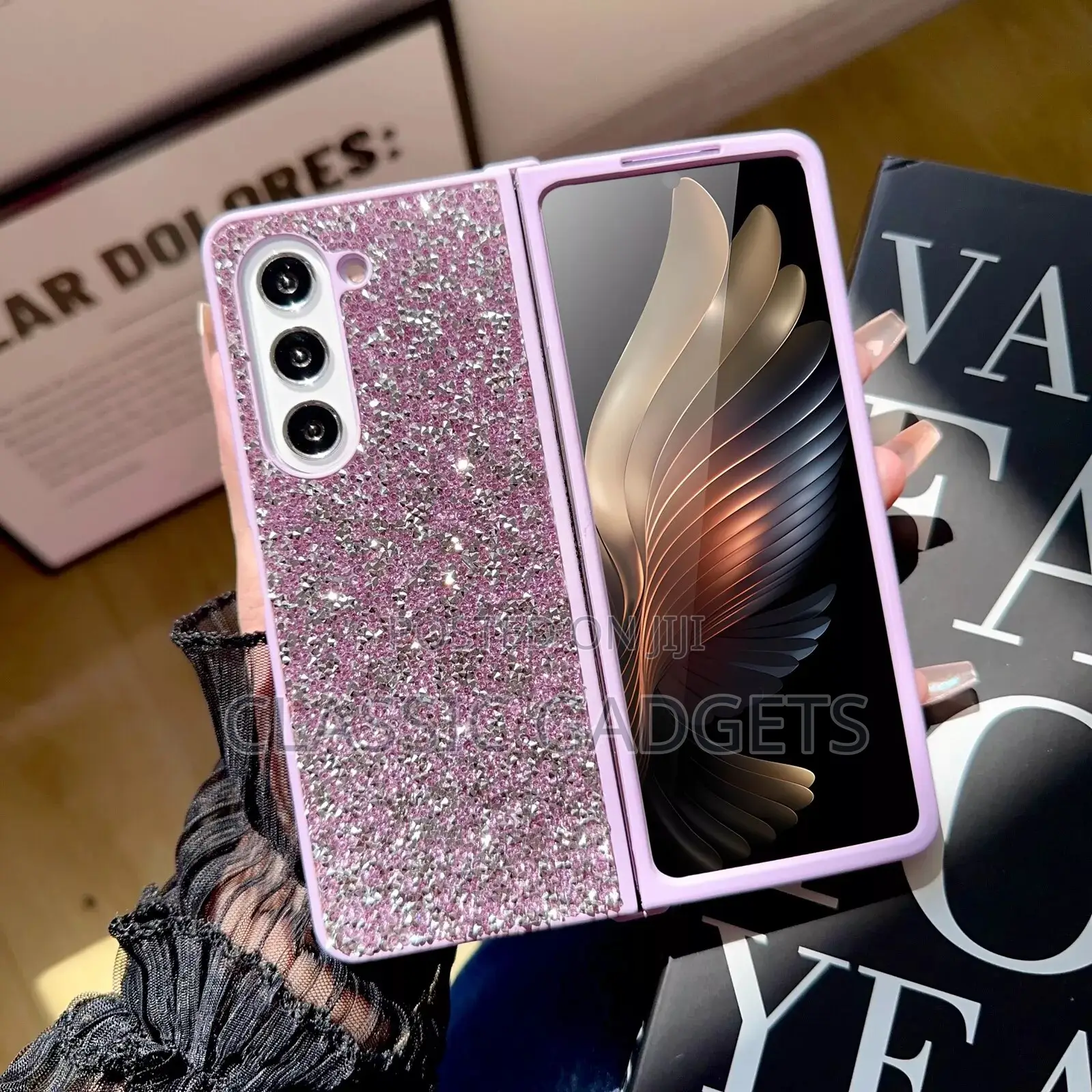 Luxury Bling Glitter Slim Phone Cover for Galaxy Zfold 5,4,3