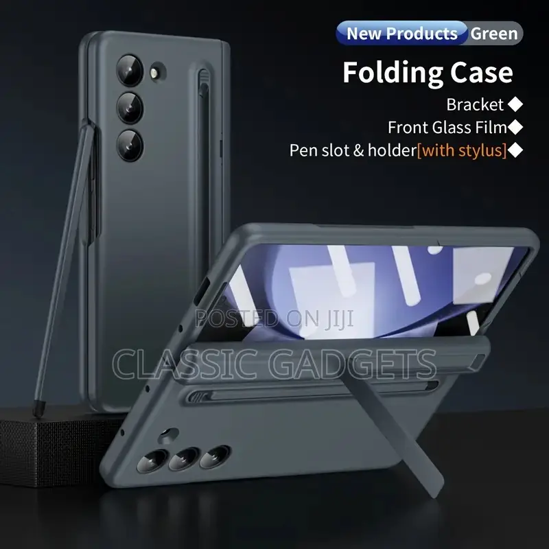 Luxurious Shockproof Case With a Pen for Galaxy Z Fold 5,4,3